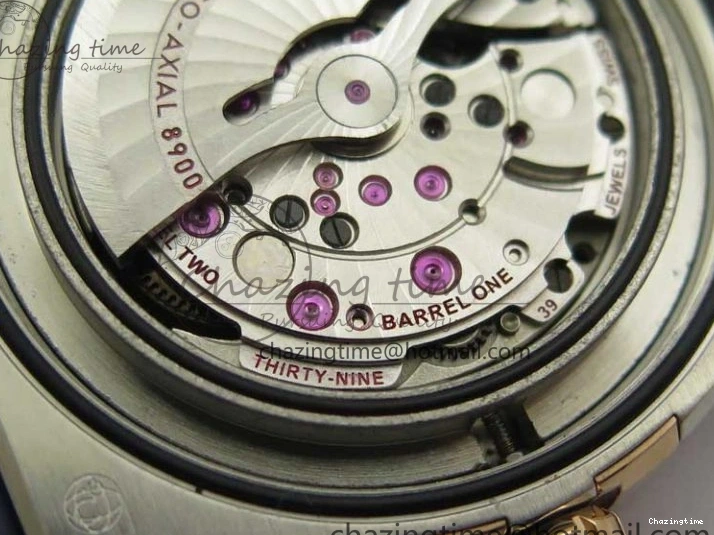 0409 Chic Constellation 131.33.41.21.03.001 SS RG TW Best Edition Blue Dial On Gummy Strap A 7872